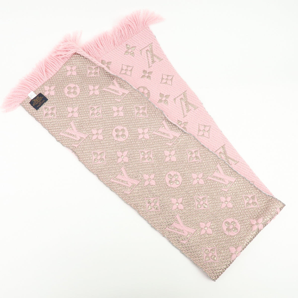 Louis Vuitton Etoile Scarf Monogram Pink Wool Scarve & Shawl Accessory (Pre-Owned)