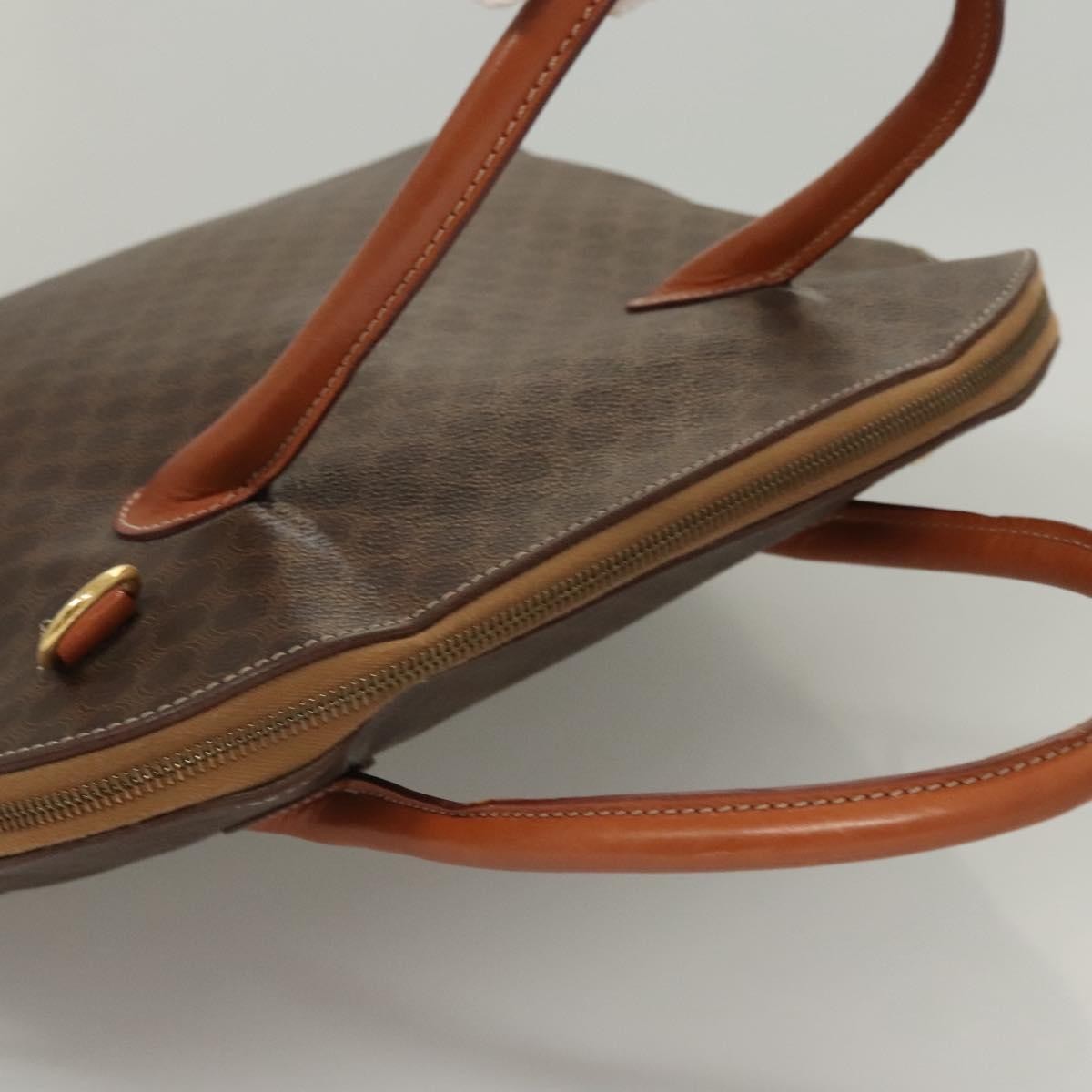 Celine Macadam Macadam With Leather Brown Canvas Handbag (Pre-Owned)