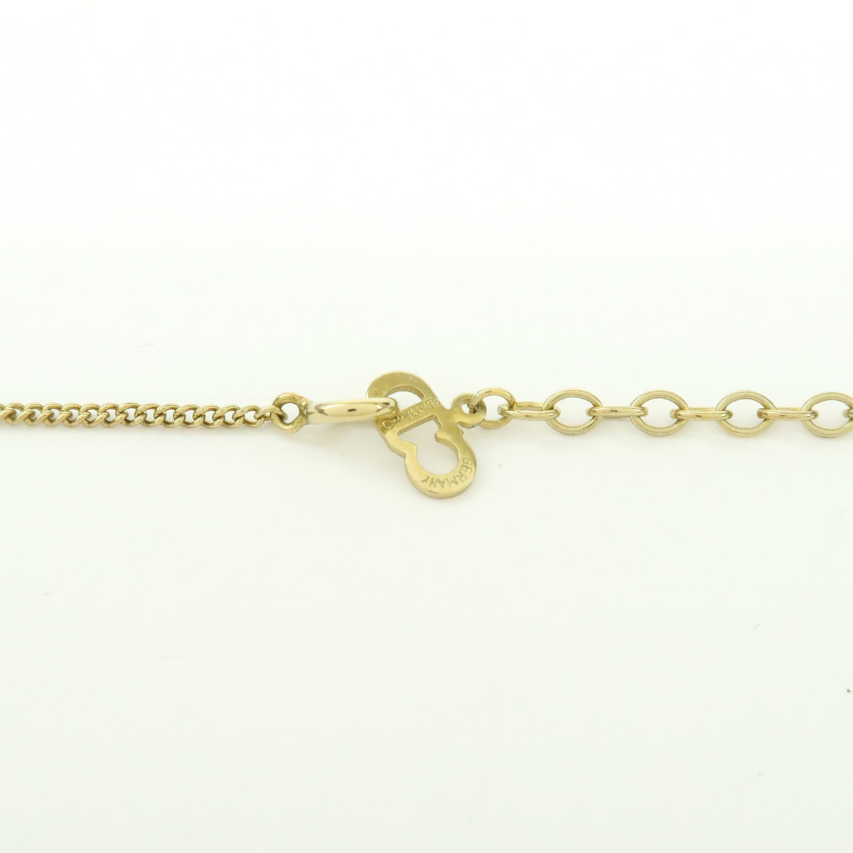 Christian Dior Cd Heart Metal Gold Gold_Plated Necklace Jewelry (Pre-Owned)