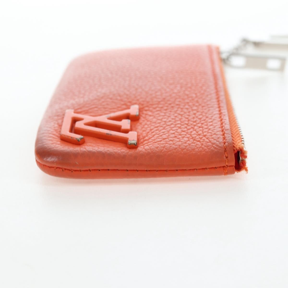 Louis Vuitton Pochette Clés Everyday Lv Leather Orange Leather Wallets Accessory (Pre-Owned)
