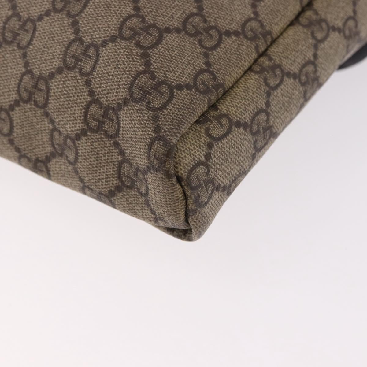 Gucci Flap Messenger Gg Coated Canvas Beige Canvas Shoulder Bag Bag (Pre-Owned)