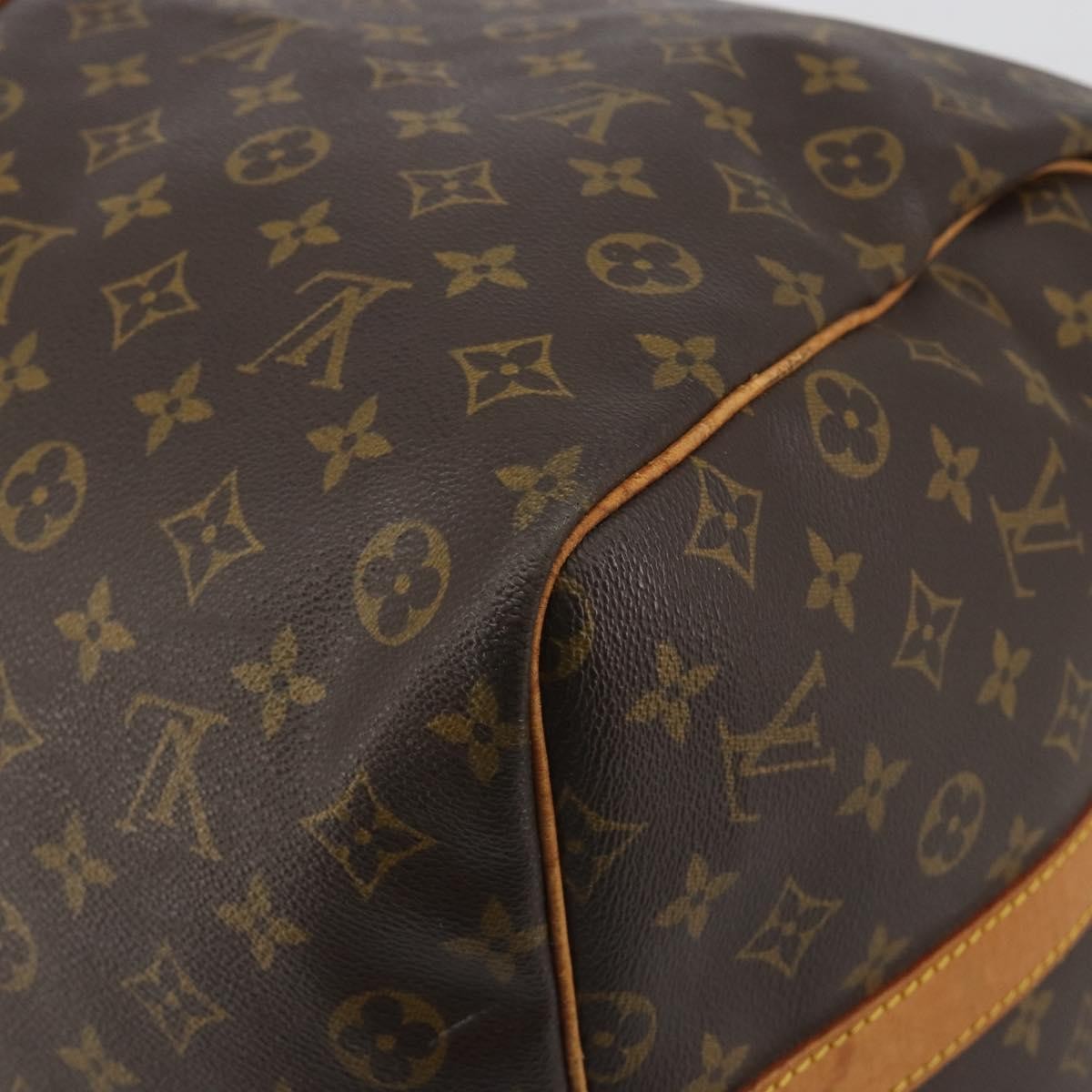 Louis Vuitton Keepall Bandoulière Monogram Brown Canvas Travel Bag Bag (Pre-Owned)