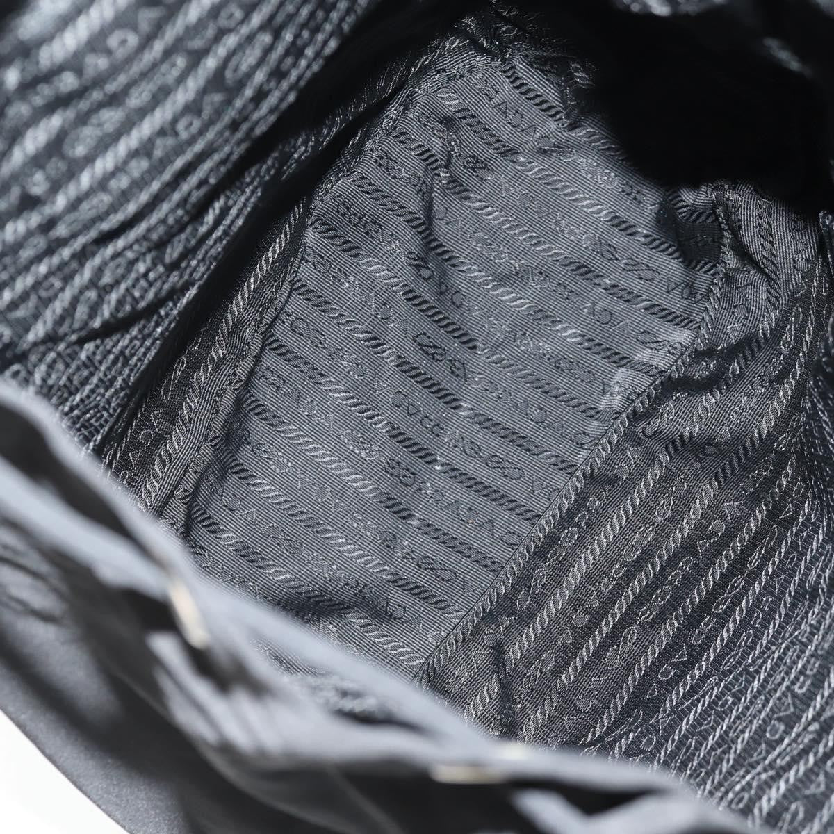 Prada Front Pocket Tessuto Black Nylon Backpack Bag (Pre-Owned)