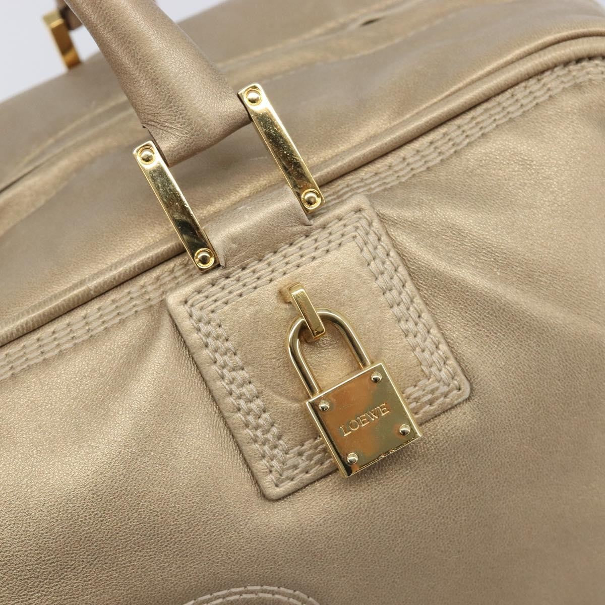 Loewe Amazona Leather Gold Leather Handbag (Pre-Owned)