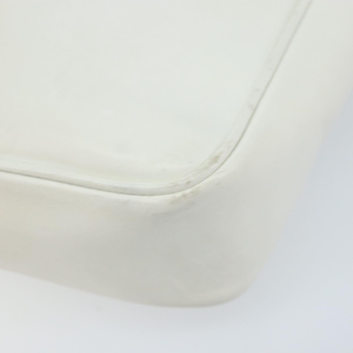 Celine Vintage Leather White Leather Shoulder Bag Bag (Pre-Owned)