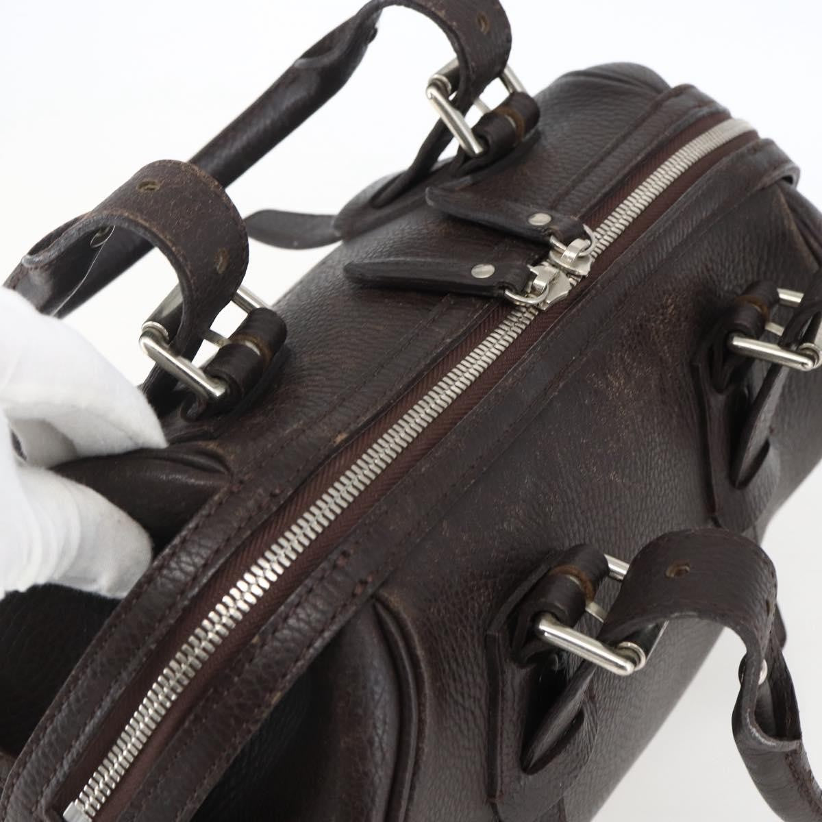 Burberry Vintage Leather Brown Leather Handbag (Pre-Owned)