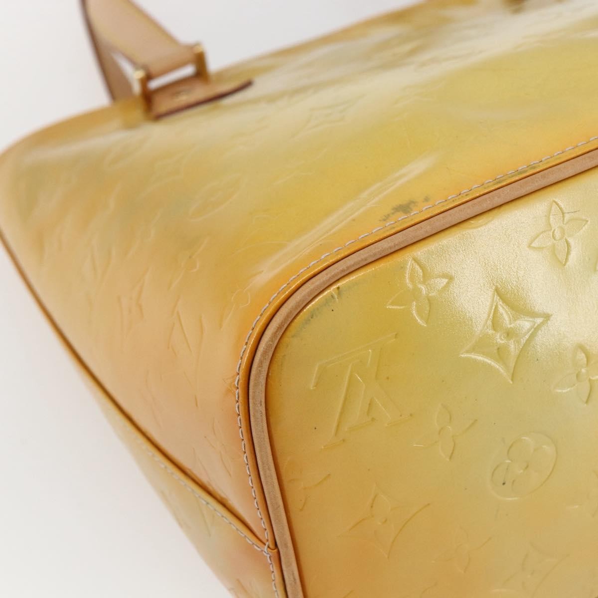 Louis Vuitton Houston Monogram Vernis Yellow Patent_Leather Tote Bag Bag (Pre-Owned)