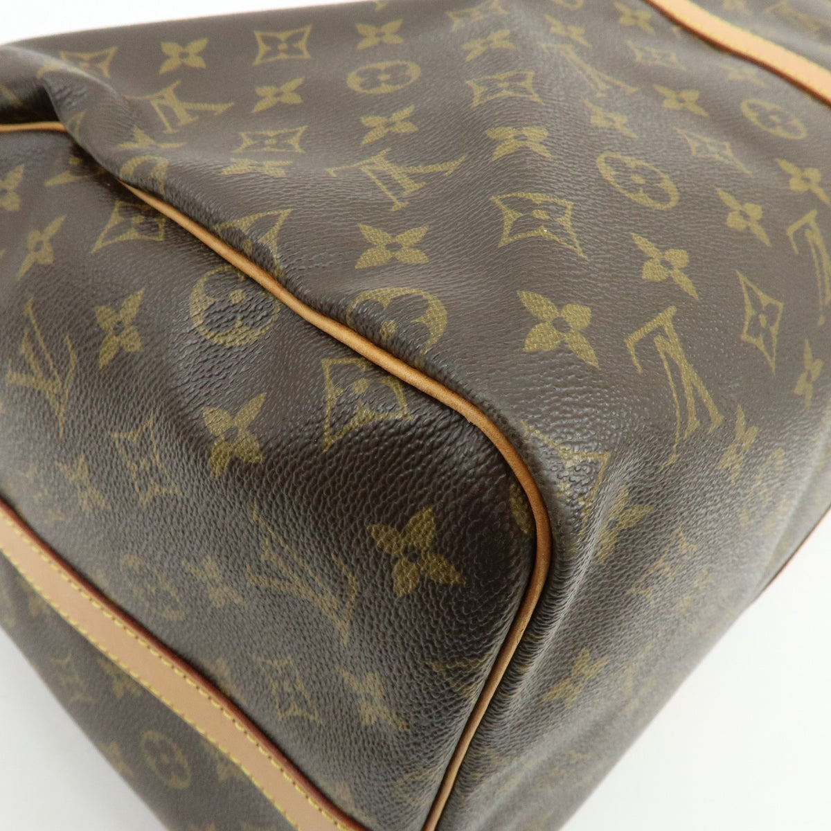 Louis Vuitton Keepall Bandouliere Monogram Canvas Brown Canvas Travel Bag Bag (Pre-Owned)