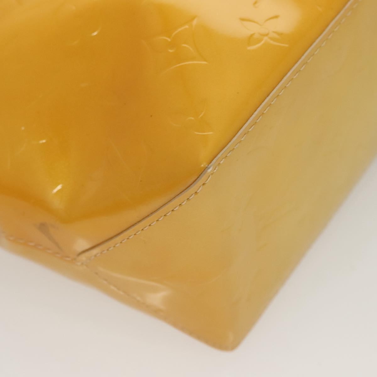 Louis Vuitton Reade Monogram Vernis Yellow Patent_Leather Handbag (Pre-Owned)
