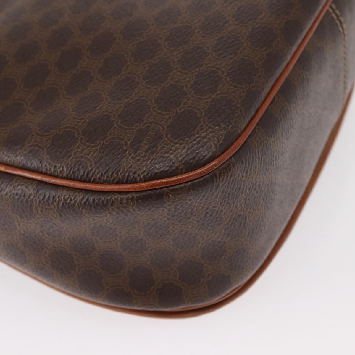 Celine Vintage Macadam Canvas Brown Canvas Shoulder Bag Bag (Pre-Owned)
