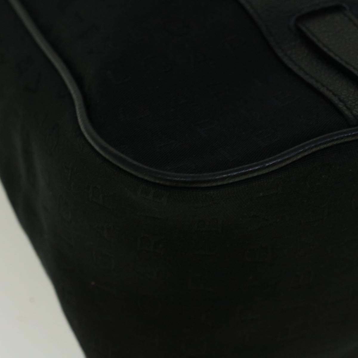 Bvlgari Vintage Canvas Black Canvas Tote Bag Bag (Pre-Owned)
