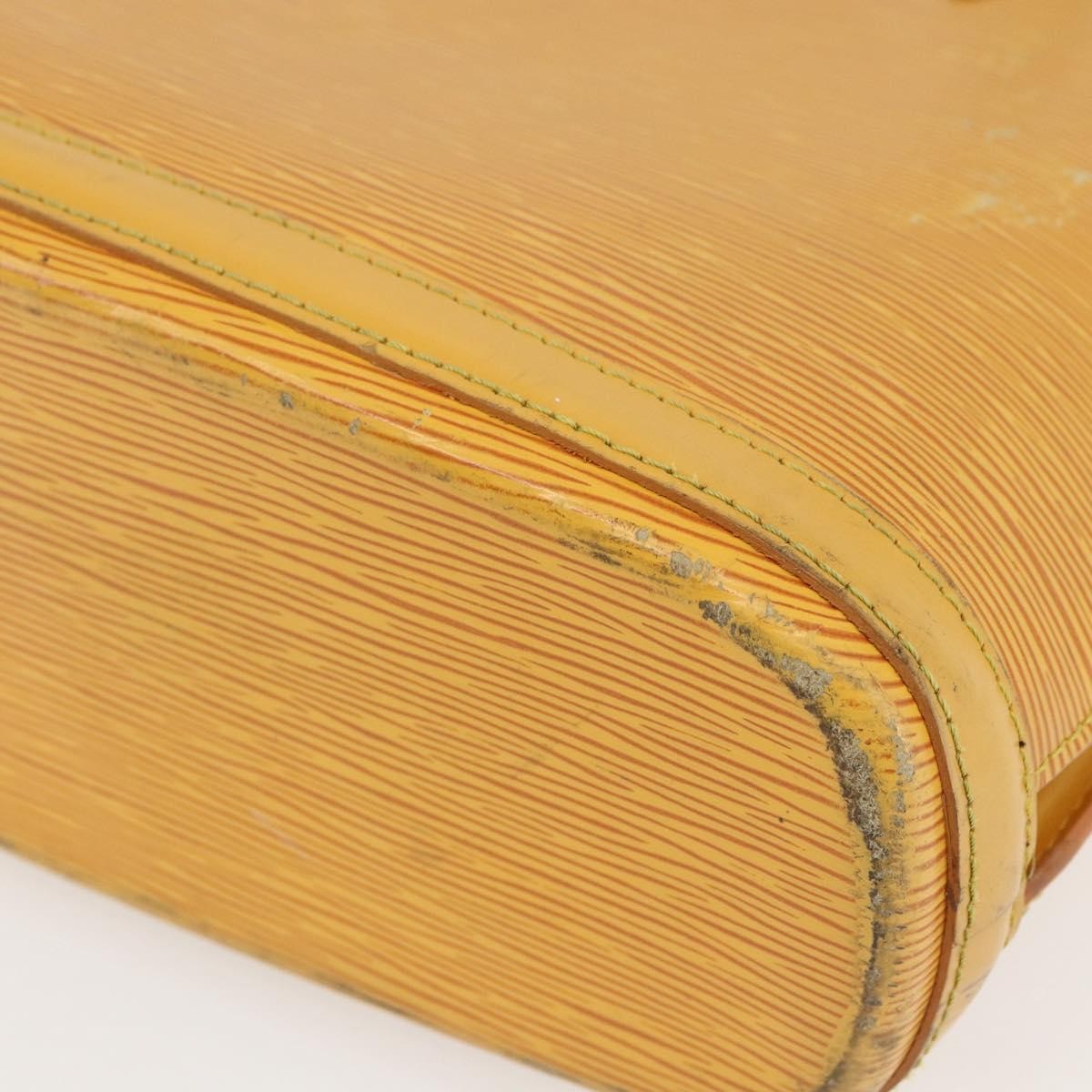 Louis Vuitton Lussac Epi Leather Yellow Leather Handbag (Pre-Owned)