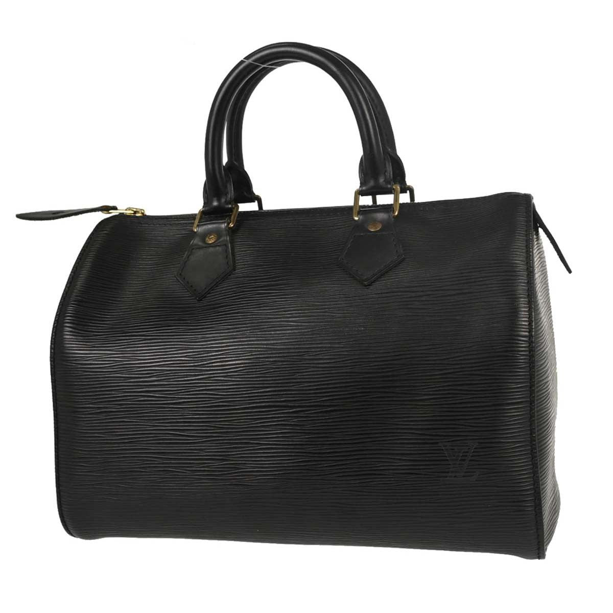 Louis Vuitton Speedy Epi Leather Black Leather Handbag (Pre-Owned)