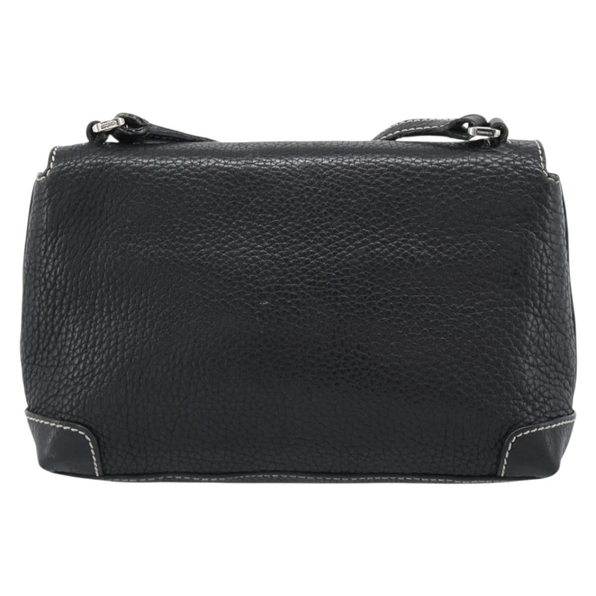 Tiffany & Co. Vintage Leather Black Leather Shoulder Bag Bag (Pre-Owned)