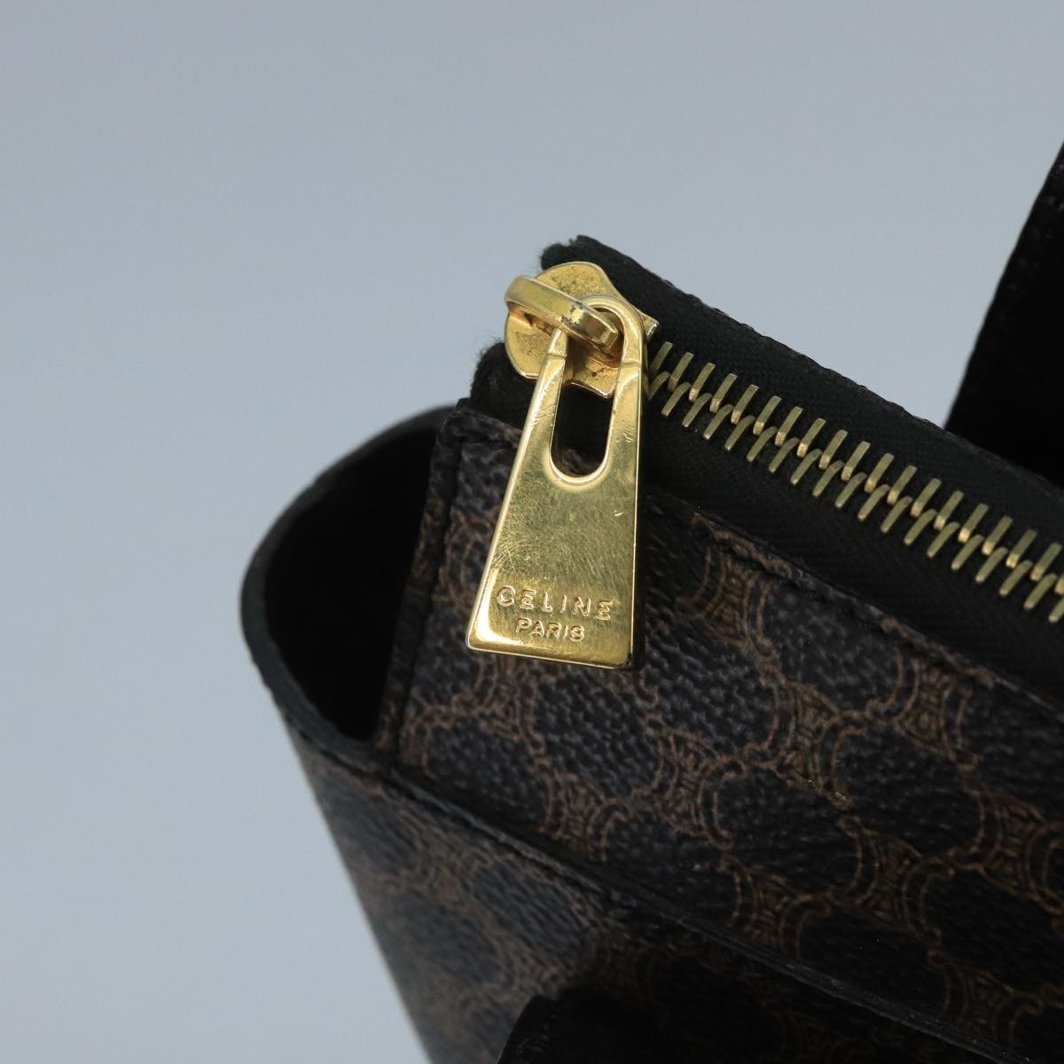 Celine C Macadam Pvc Leather Black Pvc Handbag (Pre-Owned)