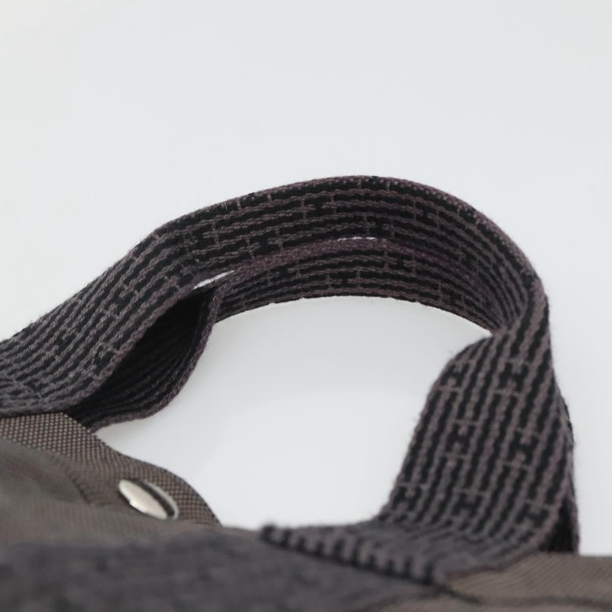 Hermes Fourre Tout Toile Gray Canvas Tote Bag Bag (Pre-Owned)