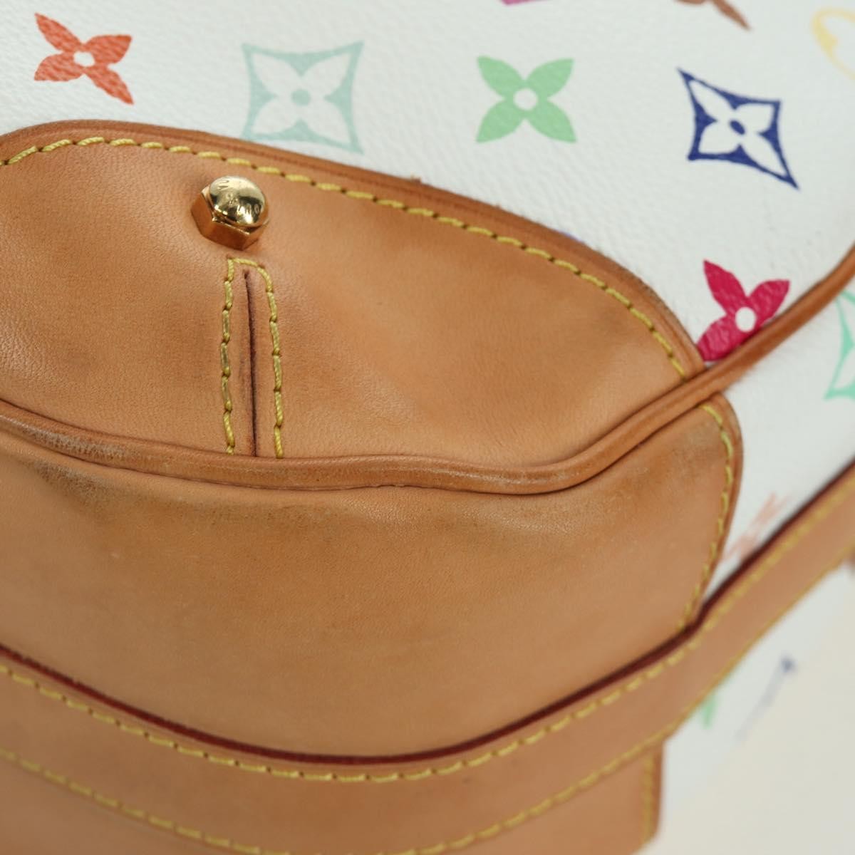 Louis Vuitton Greta Monogram Multicolor White Canvas Shoulder Bag Bag (Pre-Owned)