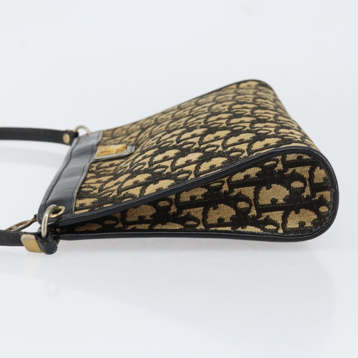 Christian Dior Vintage Trotter Canvas Navy Canvas Shoulder Bag Bag (Pre-Owned)