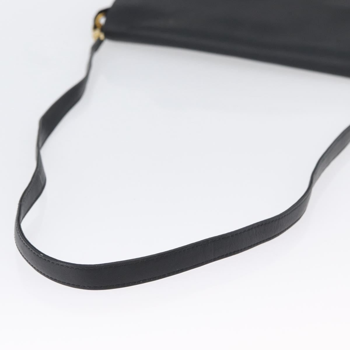 Celine Vintage Leather Black Leather Shoulder Bag Bag (Pre-Owned)