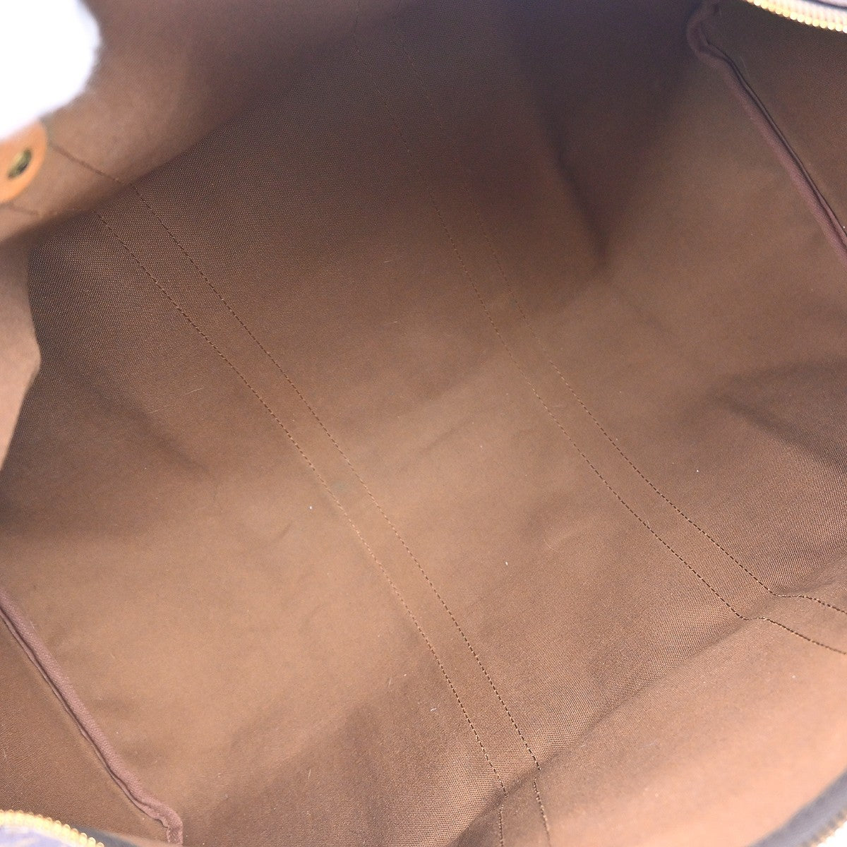 Louis Vuitton Keepall Monogram Brown Canvas Travel Bag Bag (Pre-Owned)