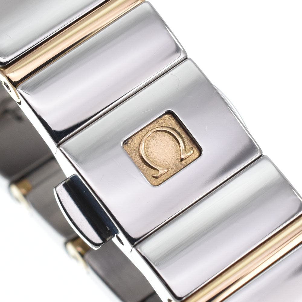 Omega Constellation Quartz Stainless Steel And Yellow Gold With Diamond Bezel And Markers And Mother Of Pearl Watch (Pre-Owned)