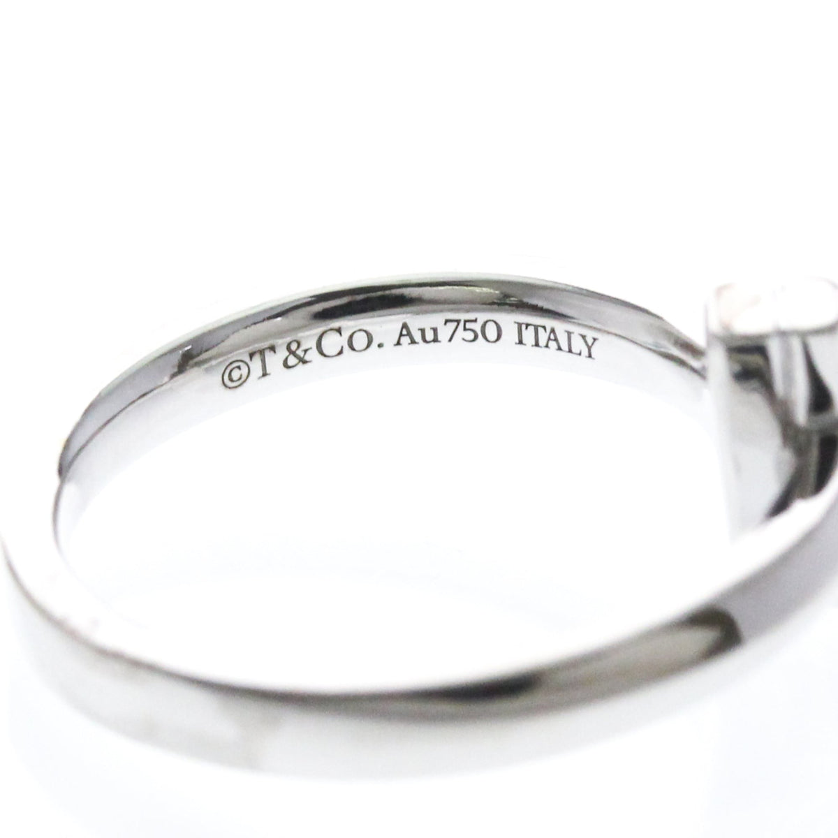 Tiffany & Co. T One Ring / Diamond White Gold / Diamond Silver White_Gold Ring Jewelry (Pre-Owned)