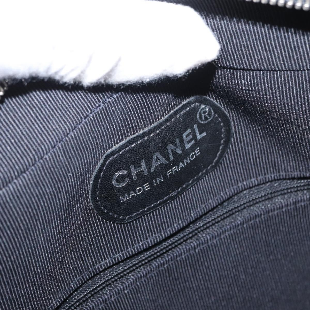 Chanel Vintage Enamel Black Patent_Leather Shoulder Bag Bag (Pre-Owned)