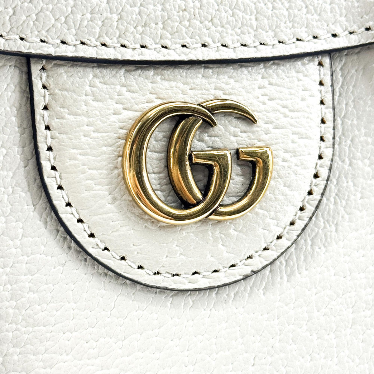 Gucci Diana Nm Bamboo Handle Leather White Leather Tote Bag Bag (Pre-Owned)