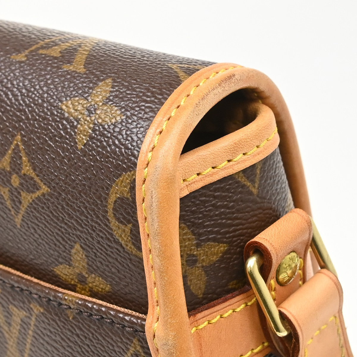 Louis Vuitton Sologne Monogram Canvas Brown Canvas Shoulder Bag Bag (Pre-Owned)