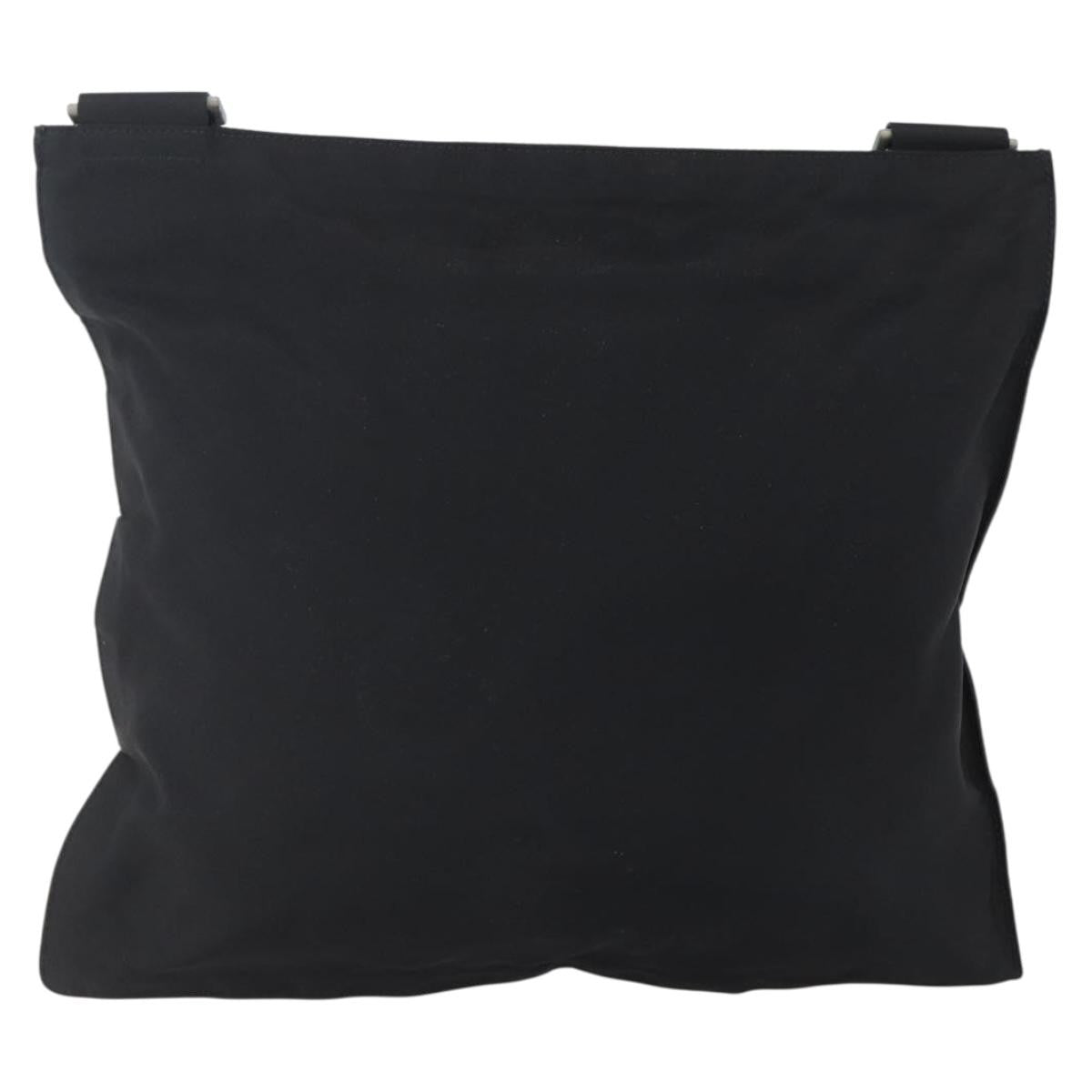 Prada Flat Messenger Tessuto Black Nylon Shoulder Bag Bag (Pre-Owned)
