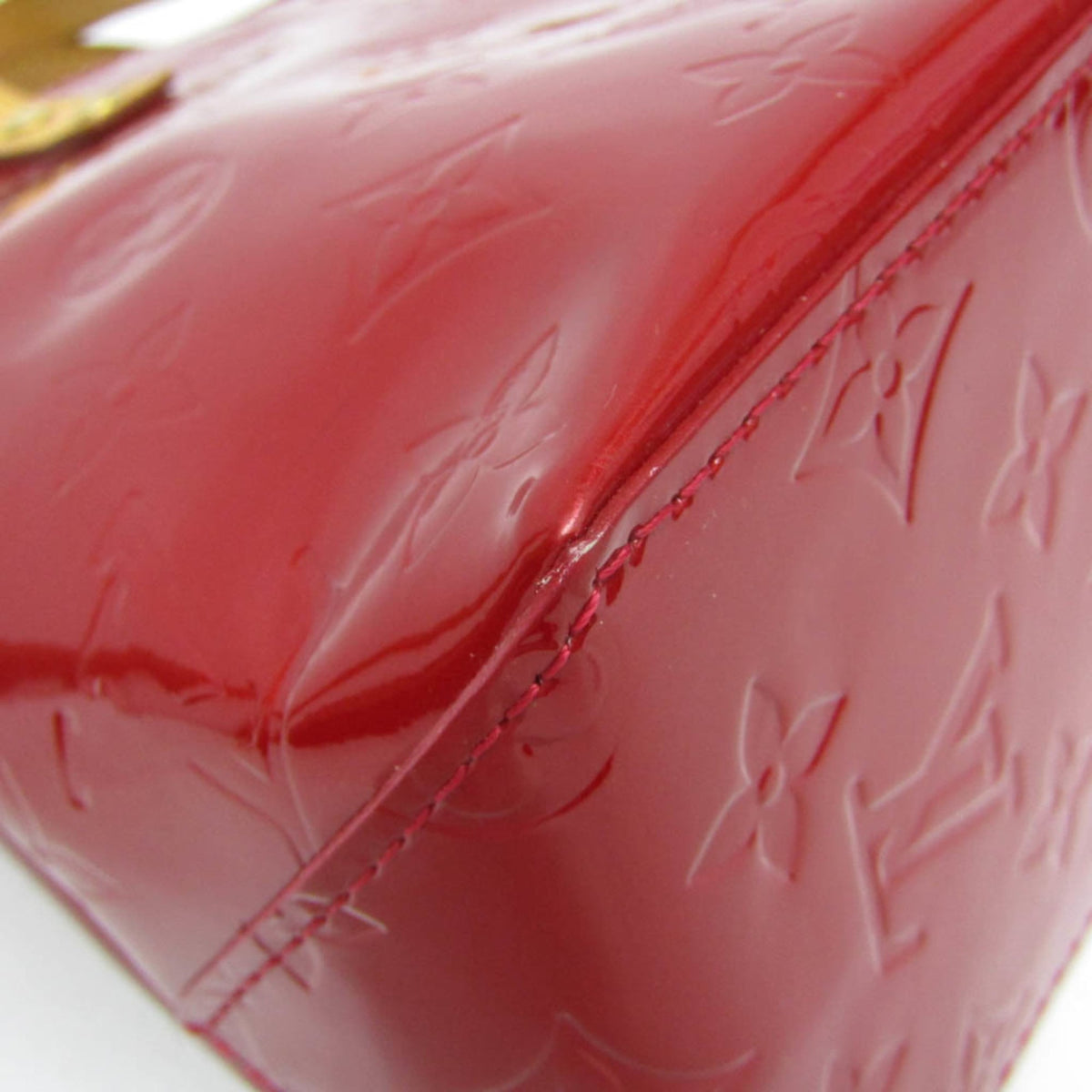 Louis Vuitton Reade Monogram Vernis Red Patent_Leather Handbag (Pre-Owned)