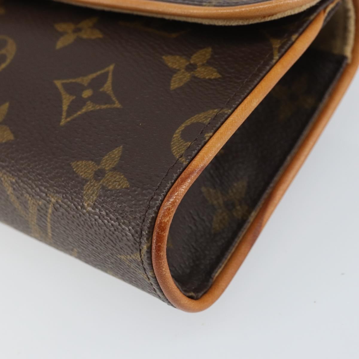 Louis Vuitton Florentine Pochette Canvas Brown Canvas Clutche & Pouche Bag (Pre-Owned)