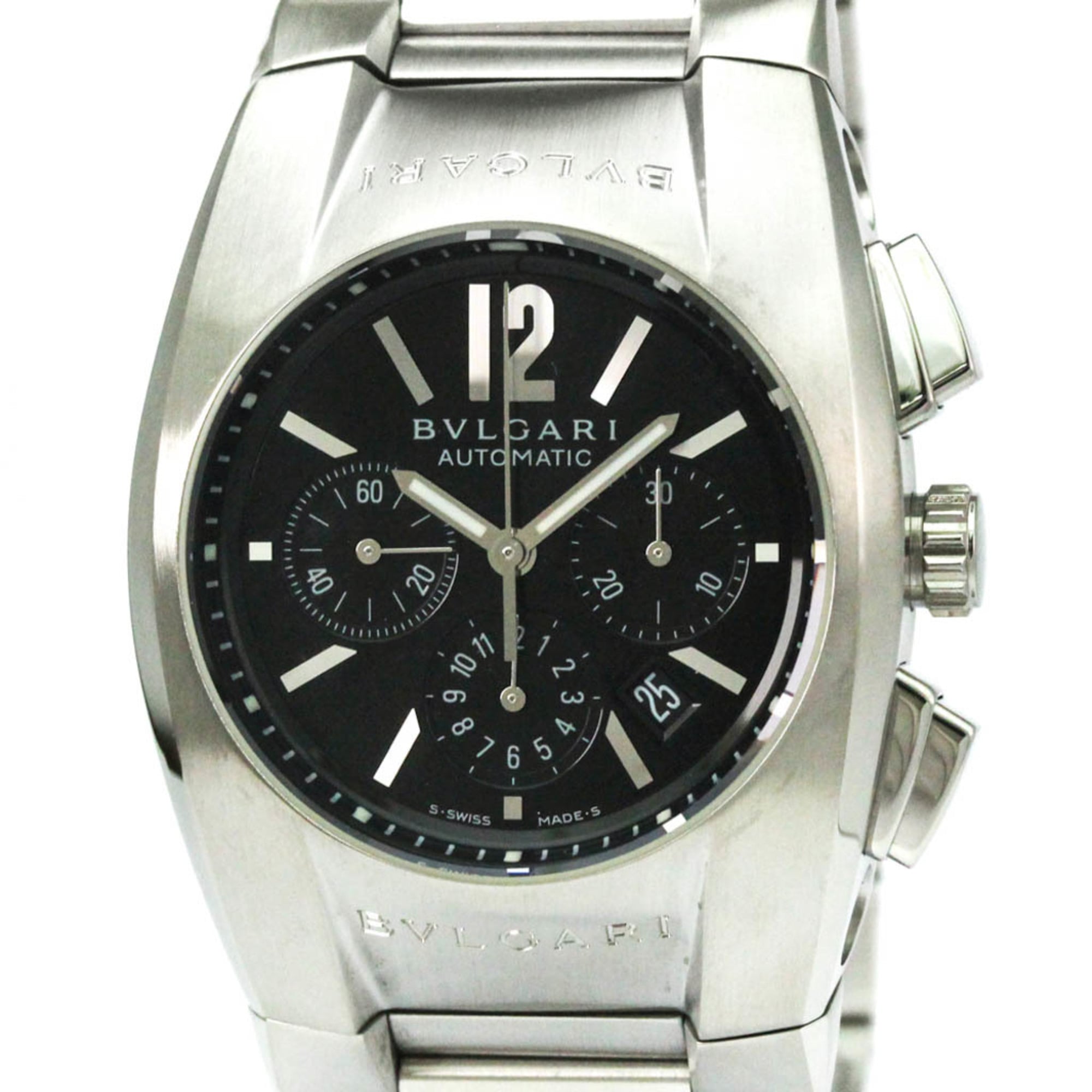 Bvlgari Ergon Chronograph Automatic Stainless Steel Watch (Pre-Owned)