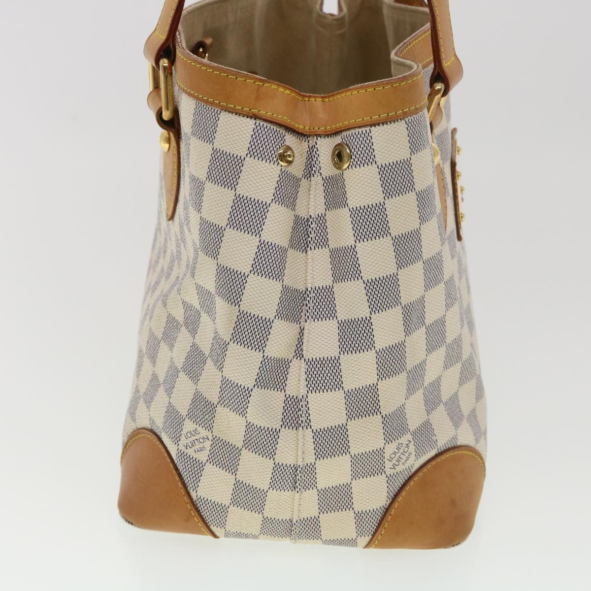 Louis Vuitton Hampstead Damier White Canvas Tote Bag Bag (Pre-Owned)