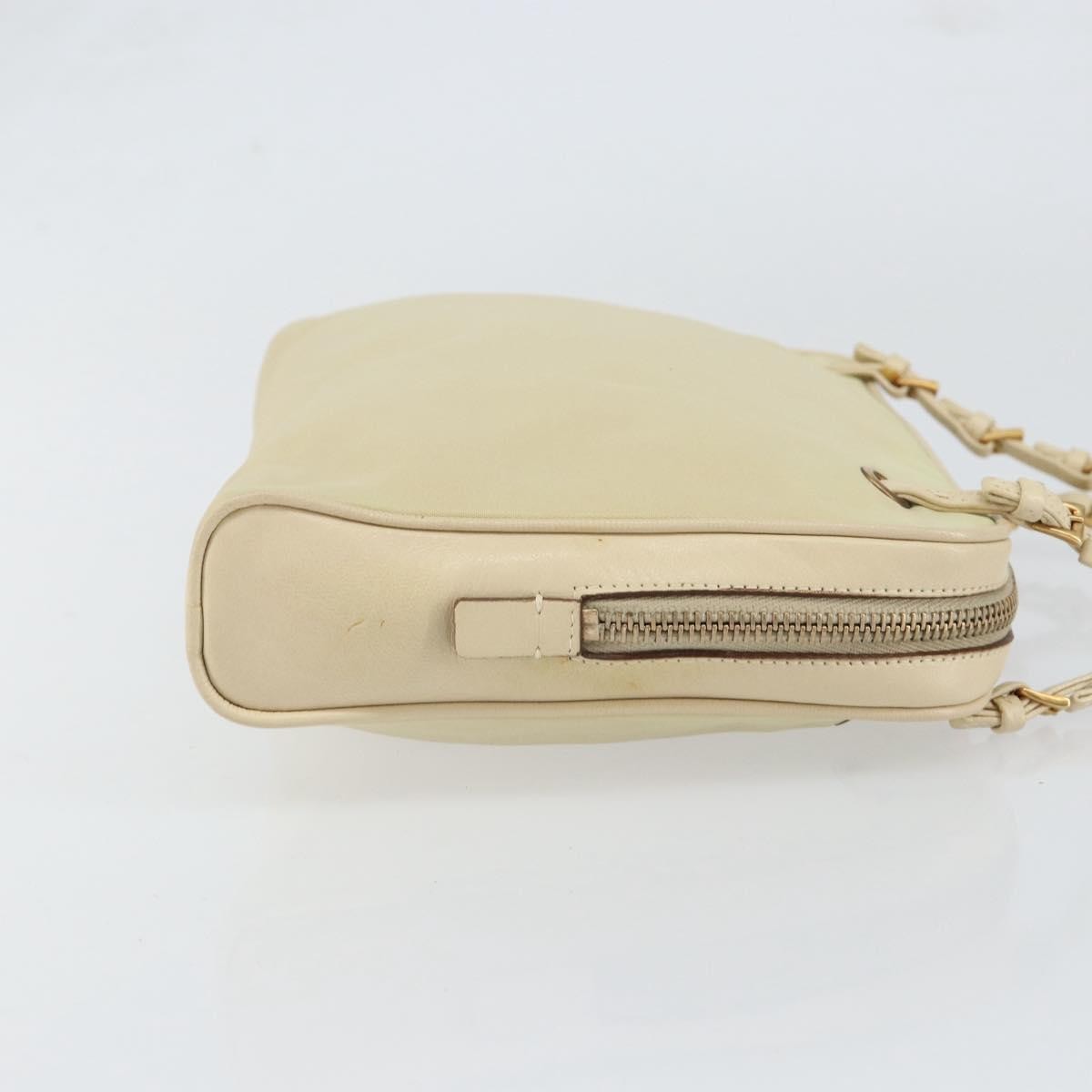 Prada Vintage Tessuto Beige Nylon Handbag (Pre-Owned)
