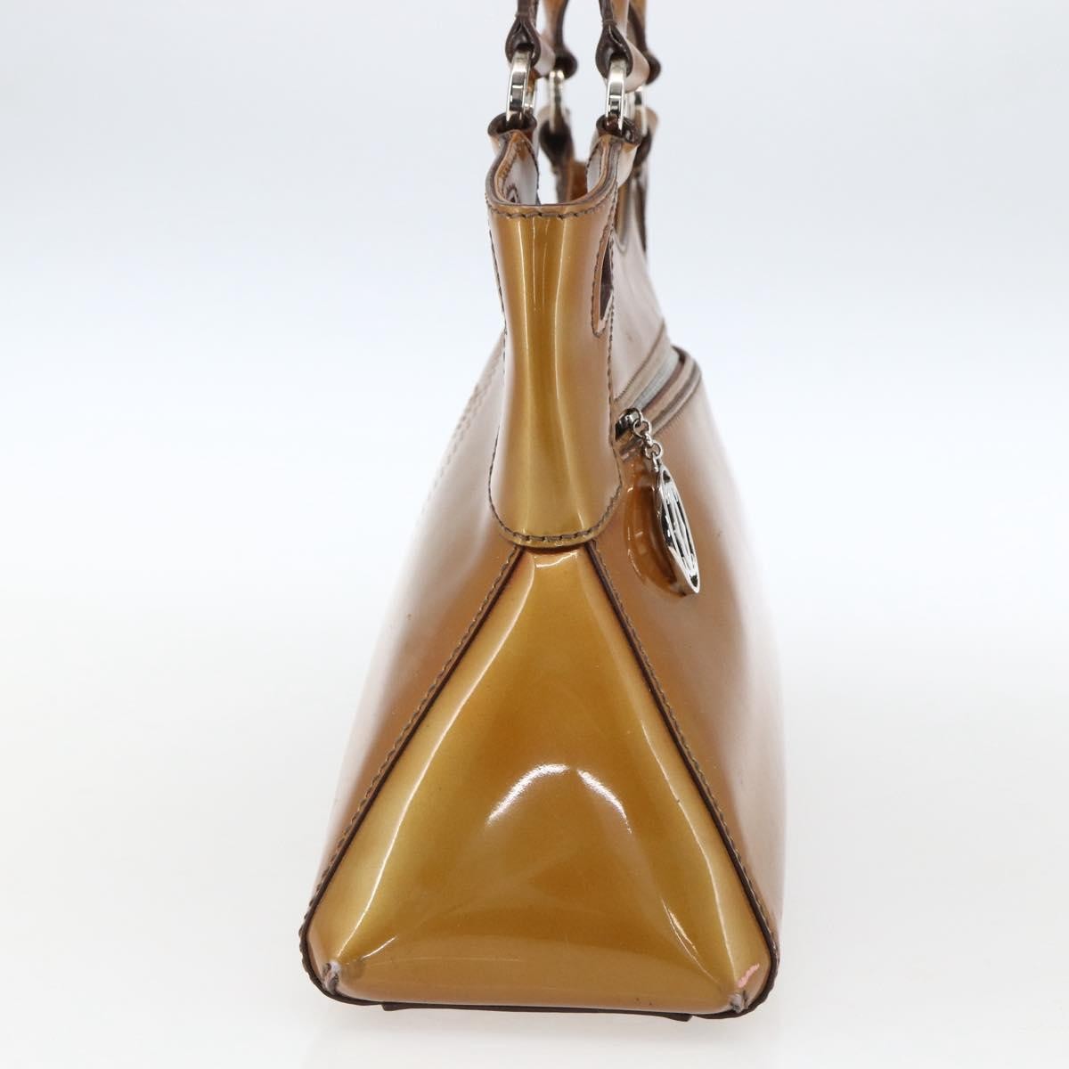 Cartier Marcello Patent Leather Yellow Patent_Leather Handbag (Pre-Owned)