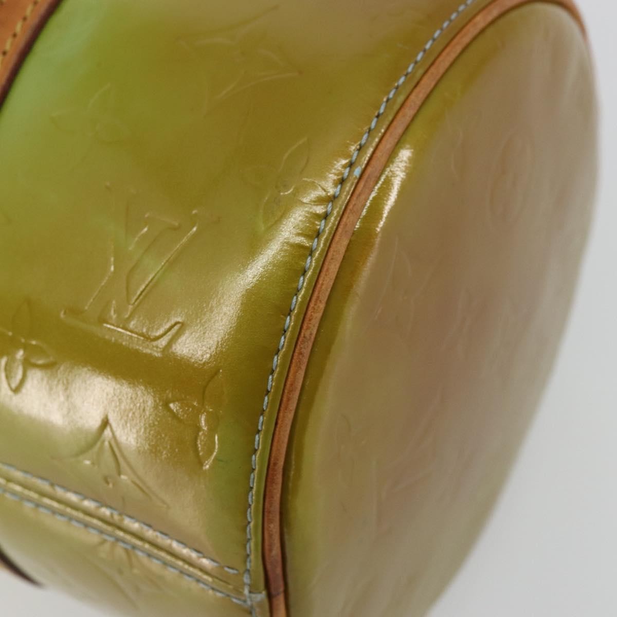 Louis Vuitton Bedford Monogram Vernis Green Patent_Leather Handbag (Pre-Owned)