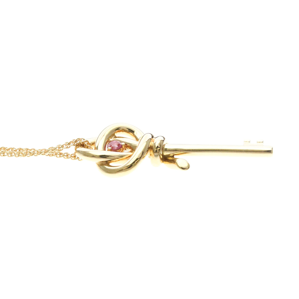 Tiffany & Co. Knot Key Pendant 18K Rose Gold Gold Pink_Gold Necklace Jewelry (Pre-Owned)