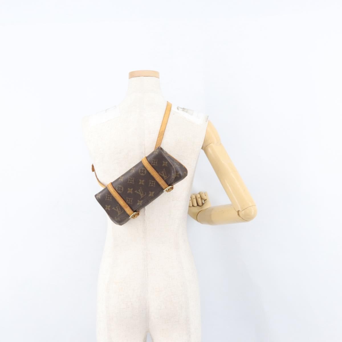 Louis Vuitton Marelle Waist Monogram Canvas Brown Canvas Handbag (Pre-Owned)