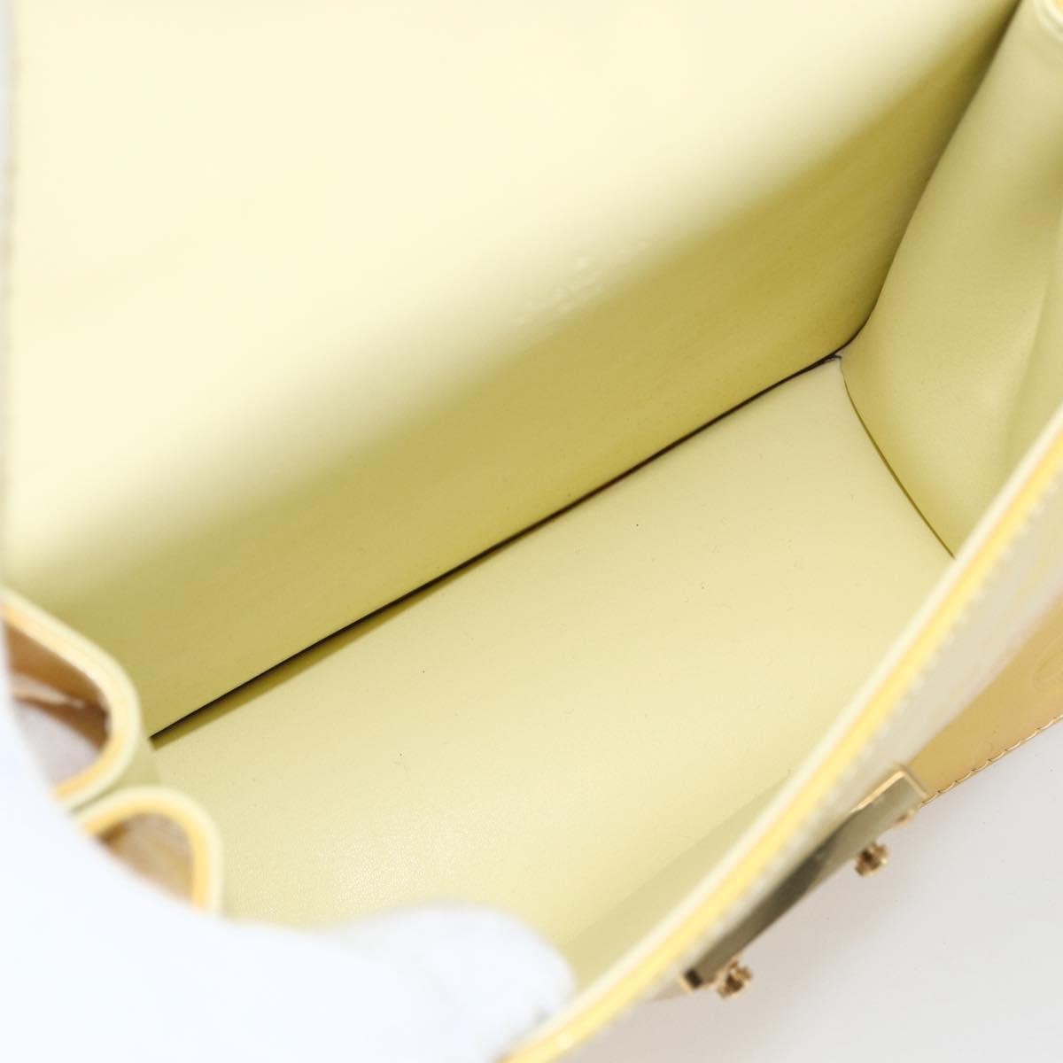 Louis Vuitton Spring Street Nm Patent Leather Yellow Patent_Leather Handbag (Pre-Owned)