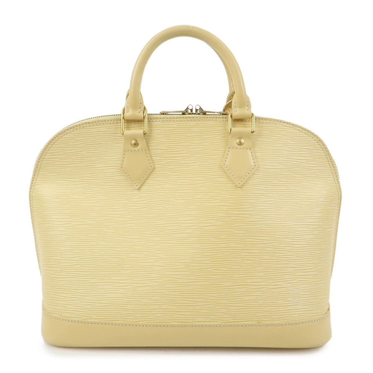 Louis Vuitton Alma Epi Leather Yellow Leather Handbag (Pre-Owned)