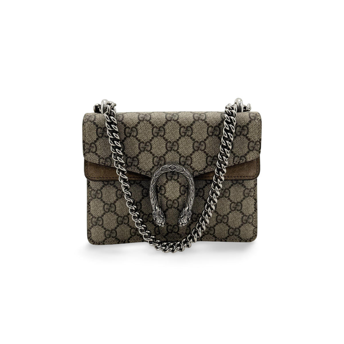 Gucci Dionysus Gg Coated Canvas Brown Canvas Handbag (Pre-Owned)