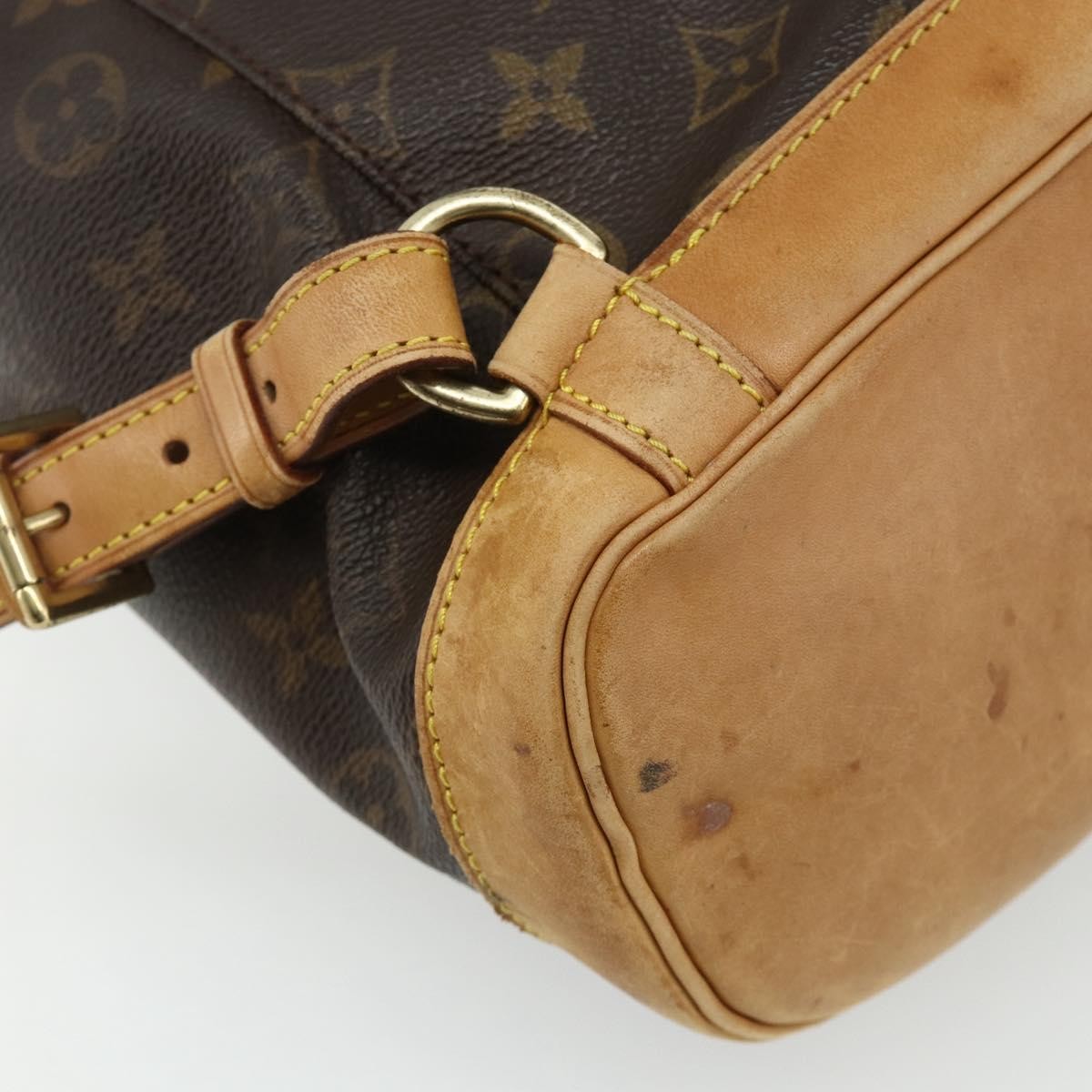 Louis Vuitton Vintage Montsouris Monogram Canvas Brown Canvas Backpack Bag (Pre-Owned)