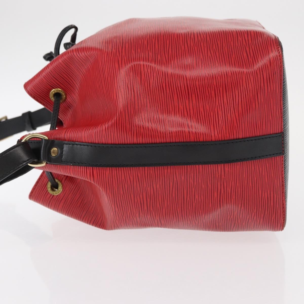 Louis Vuitton Bicolor Petit Noe Epi Leather Red Leather Handbag (Pre-Owned)