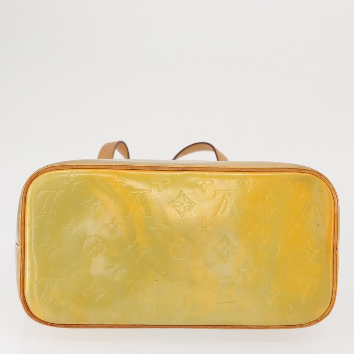 Louis Vuitton Houston Monogram Vernis Yellow Patent_Leather Tote Bag Bag (Pre-Owned)