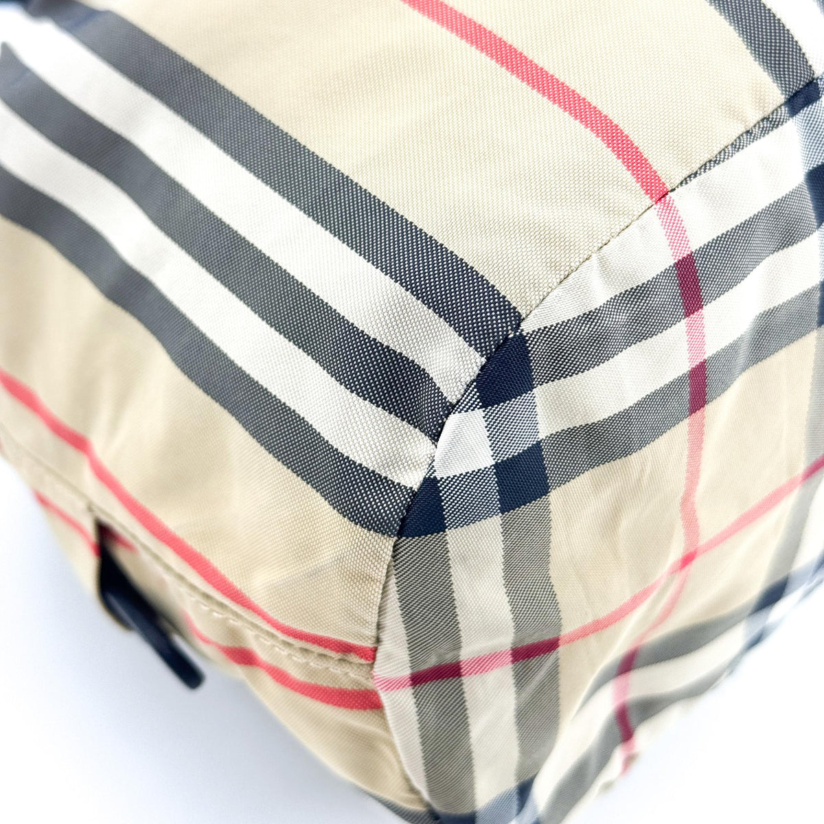 Burberry Phoebe Drawstring Camo Canvas Beige Nylon Clutche & Pouche Bag (Pre-Owned)