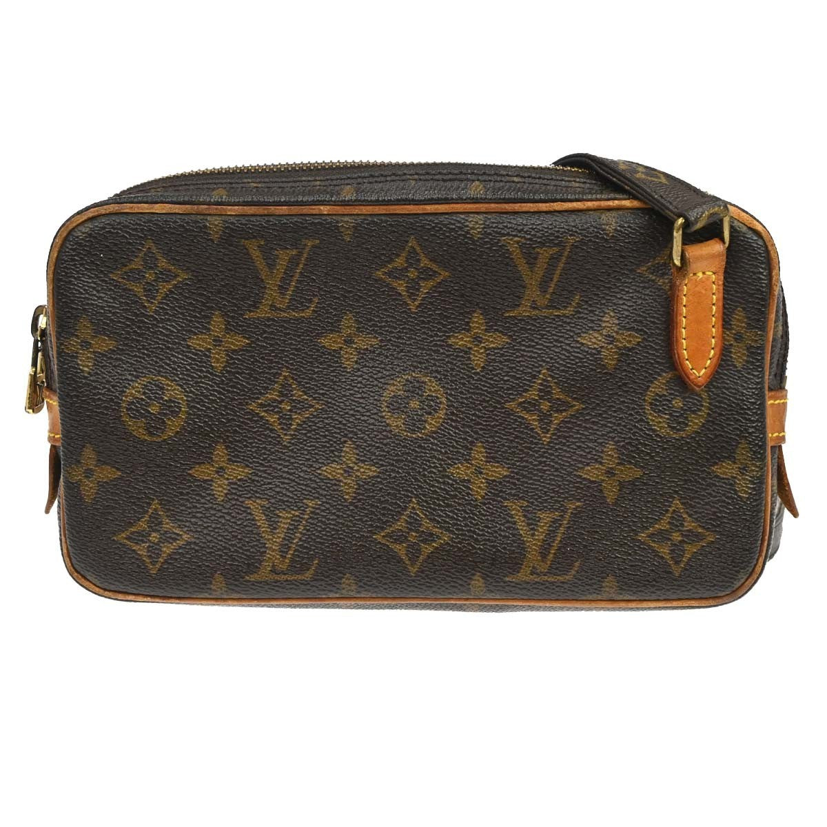 Louis Vuitton Pochette Marly Bandouliere Monogram Canvas Brown Canvas Handbag (Pre-Owned)