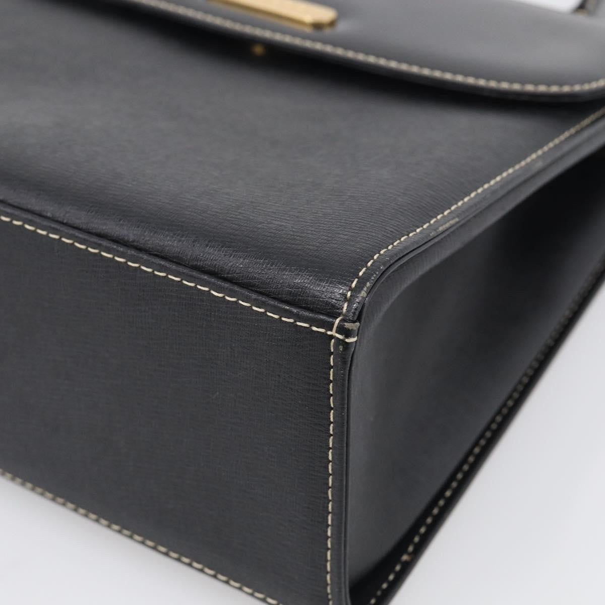 Burberry Handbag Leather Black Leather Handbag (Pre-Owned)