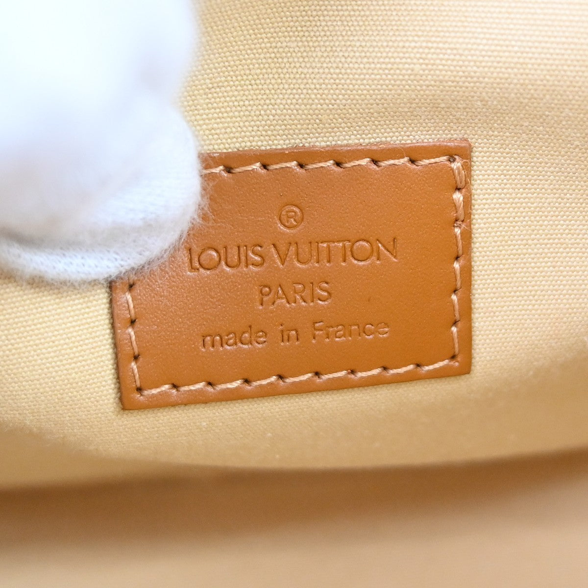 Louis Vuitton Lucille Mini Lin Beige Canvas Handbag (Pre-Owned)