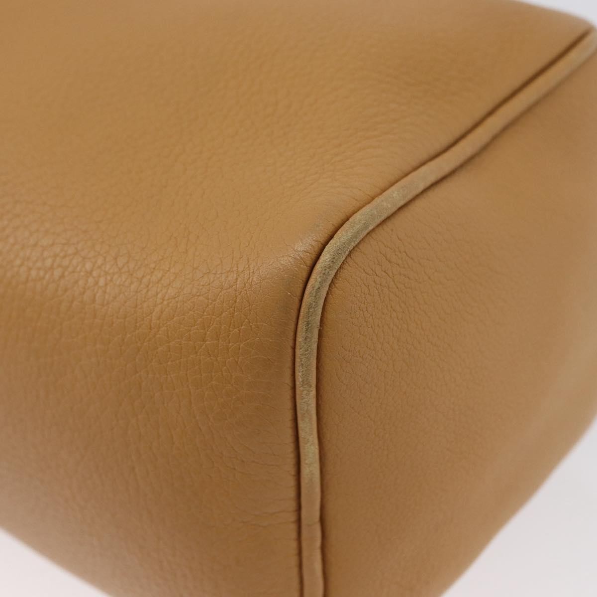 Prada Vintage Leather Brown Leather Shoulder Bag Bag (Pre-Owned)